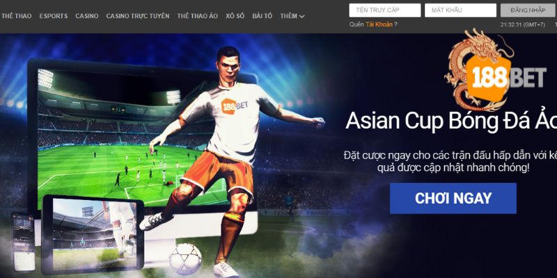 Tìm sảnh 188BET thể thao và tham gia đặt cược